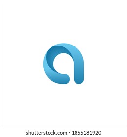 letra A ilustración vectorial de diseño de logotipo moderno