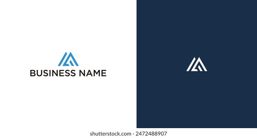 AM Letter Modern Logo Design Vector Template