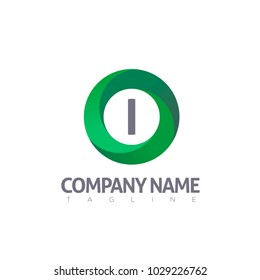 I LETTER MODERN LOGO TEMPLATE