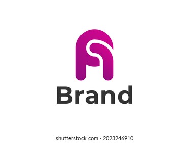 Letter A Modern Logo Template Vector. A monogram logo vector. A symbol vector.
