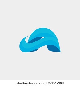Letter A modern minimalist logo design