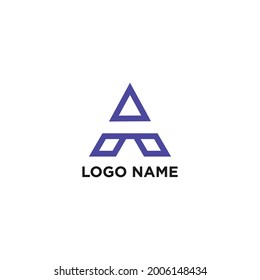 A Letter modern minimalist logo template