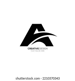 Letter A modernes Monogramm-Logo
