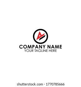 letter A Modern Monogram Logo Vector