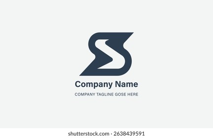 Letter Modern Monogram Style S and SS Logo