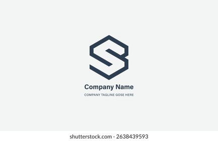 Letter Modern Monogram Style S and SS Logo