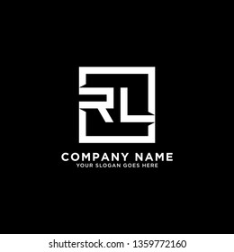 letter modern square RL Logo vector design, It is good for your business company or corporate