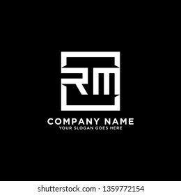 letter modern square RM Logo vector design, It is good for your business company or corporate