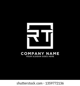letter modern square RT Logo vector design, It is good for your business company or corporate