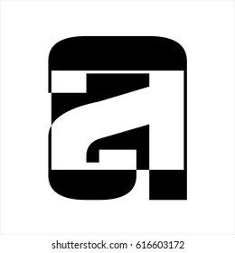 Letter A Modern Style