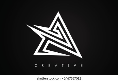 A Letter Modern Trendy Design Logo. Letter A Icon Logo with Monogram Vector Illustration.