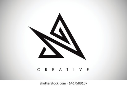 A Letter Modern Trendy Design Logo. Letter A Icon Logo with Monogram Vector Illustration.