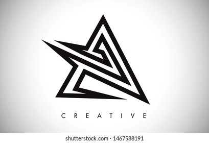 A Letter Modern Trendy Design Logo. Letter A Icon Logo with Monogram Vector Illustration.
