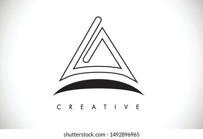 A Letter Modern Trendy Design Logo. Letter A Icon Logo with Monogram Vector Illustration.