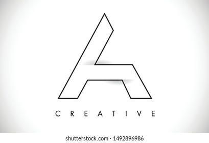 A Letter Modern Trendy Design Logo. Letter A Icon Logo with Monogram Vector Illustration.