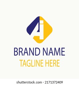 A and I Letter Modern Vactor Logo Design with Shape and Nice color Fonts White Background. Use for Small Business Logo,Brand Logo,Company Logo,Website Logo,Vactor Logo.