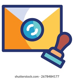 Letter Modern Vector Icon – Minimal Illustration Symbol Template for Web Mobile App UI Design