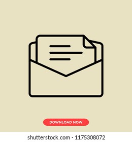 Letter modern vector style. Letter icon concept. Letter icon for web and app.