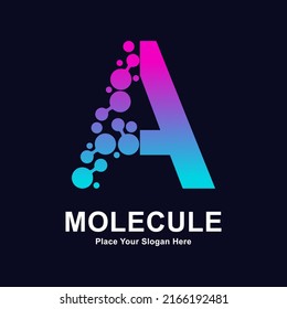 Letter Molecule Dots Logo Vector Design Stock Vector (Royalty Free ...