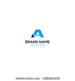 Letter A Monogram Abstract Minimalist Creative Modern Business Logo