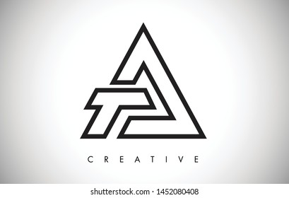 A Letter Monogram Design Logo. Letter A Icon Logo with Modern Monogram Vector Illustration.