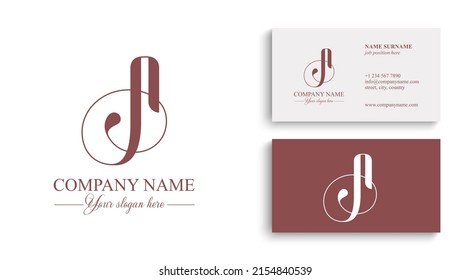 Un monograma de letras. Elegante logo de lujo A. Estilo caligráfico. Identidad corporativa y logotipo personal. Diseño de vectores.