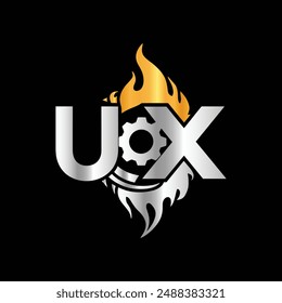 Letter monogram  gas logo is energy, liquid, lubricant, diesel, petrol, gasoline,
fuel, flame, business and company logo. Font emblem.
Modern vector logo for petroleum business and company.