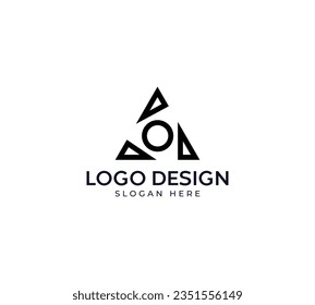 Letter A monogram lettermark logo Ao lettermark logo design Abstract logo design