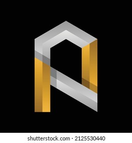Letter AN Monogram Logo Design