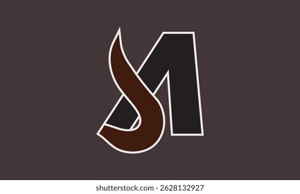 Letra A o AS diseño de logotipo monograma.