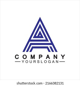Letter A  Monogram Logo Design, Brand Identity Logos Designs Vector Illustration Template