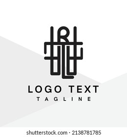Letter monogram logo design. Clothing logo. Luxury monogram initial based vector icon.