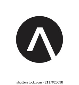 Letter A Monogram Logo Design, Creative Modern Icon A, Black and White