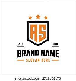 letra AS monograma logo elemento de diseño Vector Plantilla