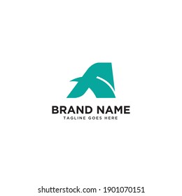 Letra A Diseño De Logotipo De Monograma Mínimo.