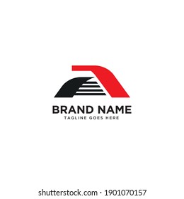 Letter A Monogram Logo Design Minimal.