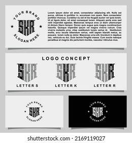 Diseño de logotipo de monograma de carta con plantilla de papel