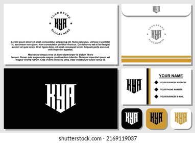 Diseño de logotipo de monograma de carta con plantilla de papel