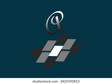 Ein Buchstabe Monogramm Logo Symbol Design Vektor-Illustration mit Firmenlogo Hintergrund