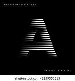 Briefing a abstrakte moderne Linien art monogram logo