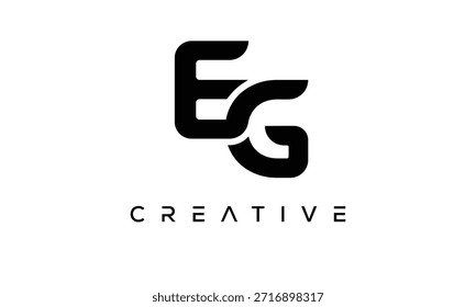 EG Letter Monogram Logo for Modern Creative Brand Identity