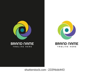 letter monogram modern business logo design 