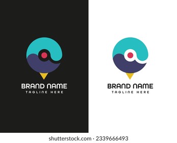 letter monogram modern business logo design 