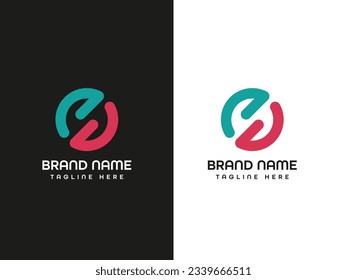 letter monogram modern business logo design 