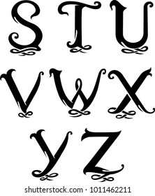 Letter Monogram set 4 Uppercase