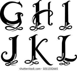 Letter Monogram Set Uppercase