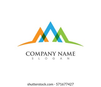 A Letter with Mountain Logo
