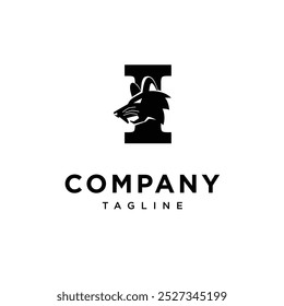 Letter I Mouse logo icon vector