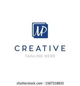 Letter MP Book Education Creative Business Logo