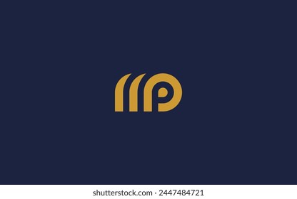 letra mp logo icono diseño Vector diseño Plantilla inspiración